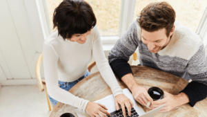 Two people learning about surrogacy in Virginia with Chesapeake Surrogacy Center